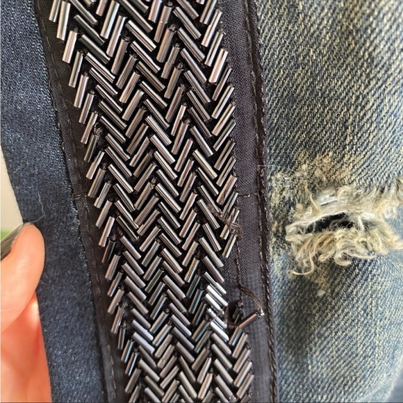 FREE PEOPLE - Beaded Jeans - Picture 7 of 8